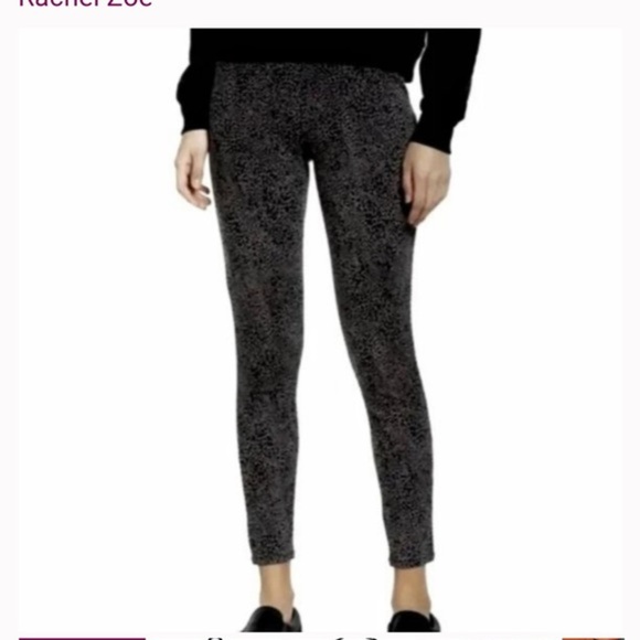 Rachel Zoe Black grey High Waist Seamed Leggings - Picture 1 of 9